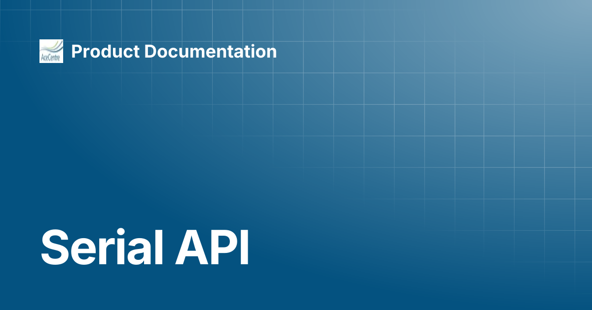 Serial API | RelayKeys (🇬🇧 English ) | Product Documentation